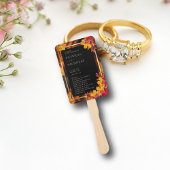 Black Magic trifft Golden Herbst Hochzeitsprogramm Fächer