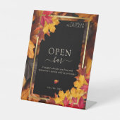 Black Magic trifft rustikale Goldene Herbstwoche O Sockelschild (Vorderseite)