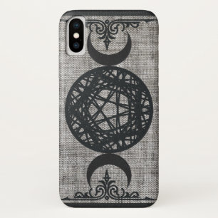 Black Magic Triple Moon Pentagramm Vintag Wiccan Case-Mate iPhone Hülle