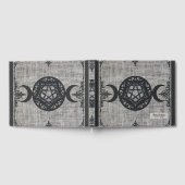 Black Magic Triple Moon Pentagramm Vintag Wiccan Gästebuch (Voll)