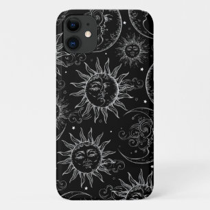Black Magic Vintag Celestial Sun Moon Stars Case-Mate iPhone Hülle