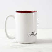 Black Magic Woman Art Zweifarbige Tasse (Links)