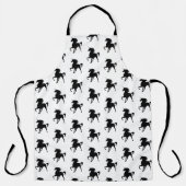 Black Majestic Magical Unicorn Schürze (Vorderseite)