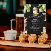 Black Make 60 Great Again Ber Birthday Party Einladung