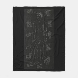 Black Make Horoscope Zodiac Fleecedecke