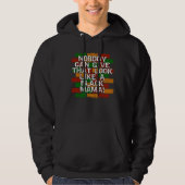Black Mama African American Mom Look Hoodie (Vorderseite)