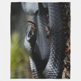 BLACK MAMBA SNAKE FLEECEDECKE