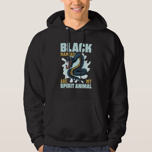 Black Mambas Are My Spirit Animal Snakes Hoodie (Vorderseite)