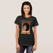 Black Mammo Tech Afro Mammographie Radiologic Tech T-Shirt (Vorne ganz)