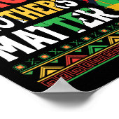 Black Man Black Brothers Problem Afrikanischer Sto Poster (Ecke)