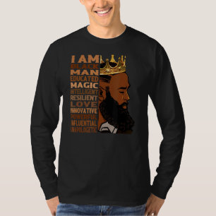 Black Man Educated Black History Month Liebe Afric T-Shirt