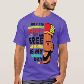 Black Man Juneteenth ist mein Unabhängigkeitstag n T-Shirt