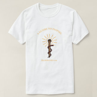 Black Man M.D. Weiße T - Shirt
