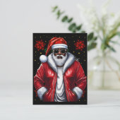 Black Man Melanin Weihnachten Weihnachtsklaus Ugly (Stehend Vorderseite)