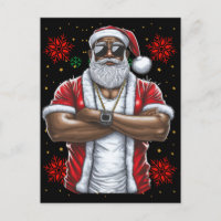 Black Man Melanin Weihnachten Weihnachtsklaus Ugly