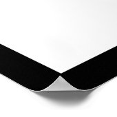 Black Mandala auf weißem Poster (Ecke)