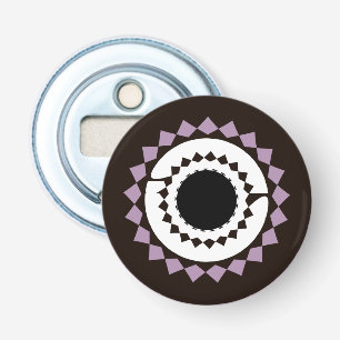 Black Mandala Bottle Opener Magnet Flaschenöffner