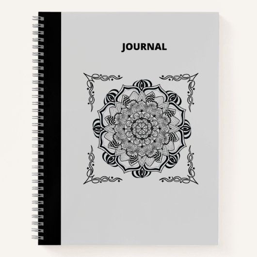 BLACK MANDALA JOURNAL NOTIZBLOCK (Vorderseite)