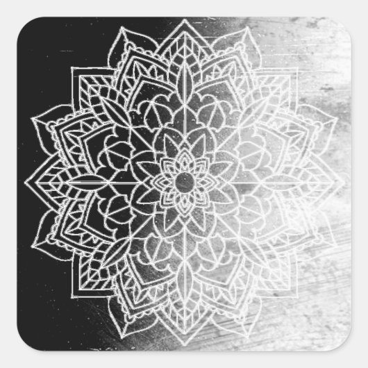 Black Mandala Stickers (Vorderseite)