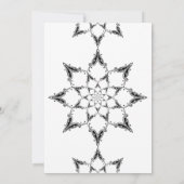 Black Mandala Wedding Einladung (Rückseite)