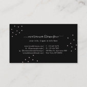 Black Manicure Polnischer Wellness-Center Nail Sal Visitenkarte (Rückseite)