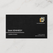 Black Map Grid Lines Logistics Transporter Visitenkarte (Vorderseite)