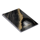 Black Marble Agate Notizblock (Rechte Seite)