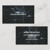 Black Marble Business Card Visitenkarte (Vorne/Hinten)