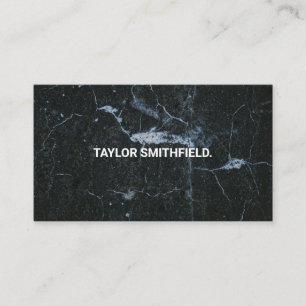 Black Marble Business Card Visitenkarte