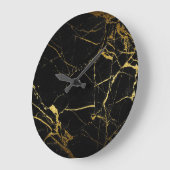 Black Marble Clock Große Wanduhr (Winkel)
