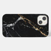 Black Marble Elite iPhone Hülle (Rückseite (Horizontal))