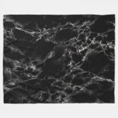 Black Marble Fleece Blanket (Vorderseite (Horizontal))