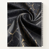 Black Marble Gold Notebook Notizblock (Rückseite)