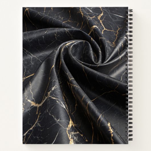 Black Marble Gold Notebook Notizblock (Rückseite)