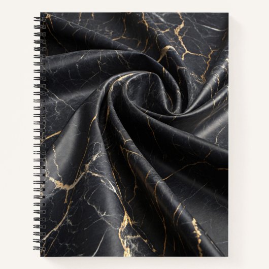Black Marble Gold Notebook Notizblock (Vorderseite)