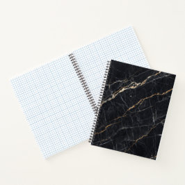 Black Marble Gold Notebook Notizblock