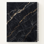 Black Marble Gold Notebook Notizblock (Rückseite)