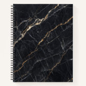 Black Marble Gold Notebook Notizblock (Vorderseite)
