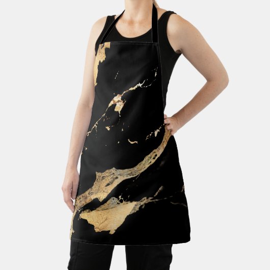 Black Marble Gold Schürze (InSitu)