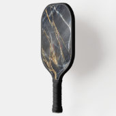 Black Marble & Gold Stone Pickleball Schläger (Links)