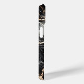 Black Marble & Gold Veins Case-Mate iPhone Hülle (Rückseite / Rechts)