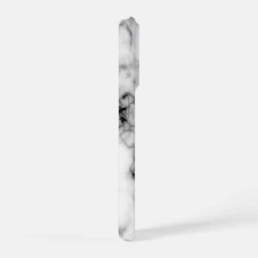Black Marble Look Design iPhone Case Hülle (Rechte Seite)