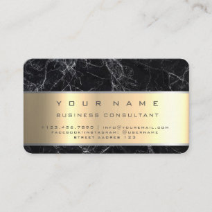 Black Marble professioneller Unternehmensberater Visitenkarte