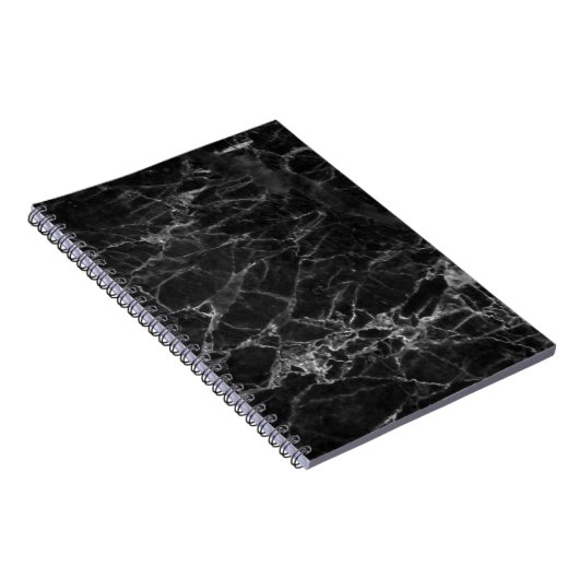 Black Marble Stone Look Notizblock (Rechte Seite)