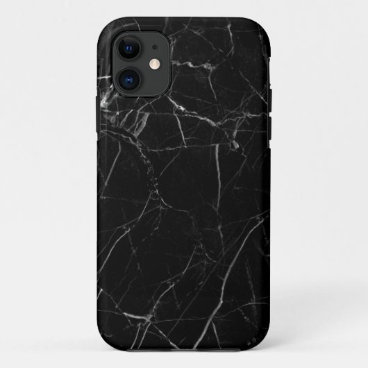 Black Marble Texture Case-Mate iPhone Hülle (Rückseite)