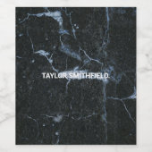 Black Marble Weinetikett (Einzelnes Label)