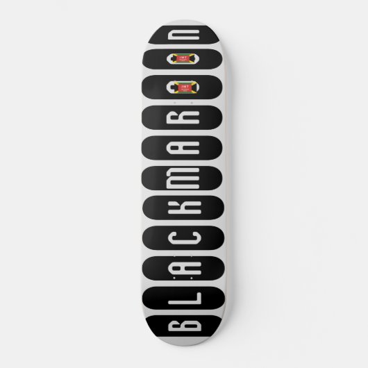 BLACK MAROON Skateboard (Vorderseite)