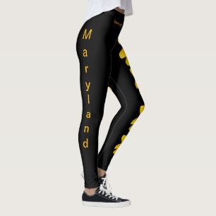 Black Maryland Black Mit Augen Susan Staat Legging Leggings