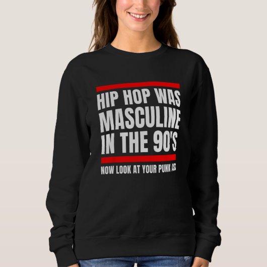Black Masculinity for the Retro 90s Hip Hop Genera Sweatshirt (Vorderseite)