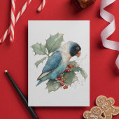 Black Masked Lovebird Sketch Postkarte